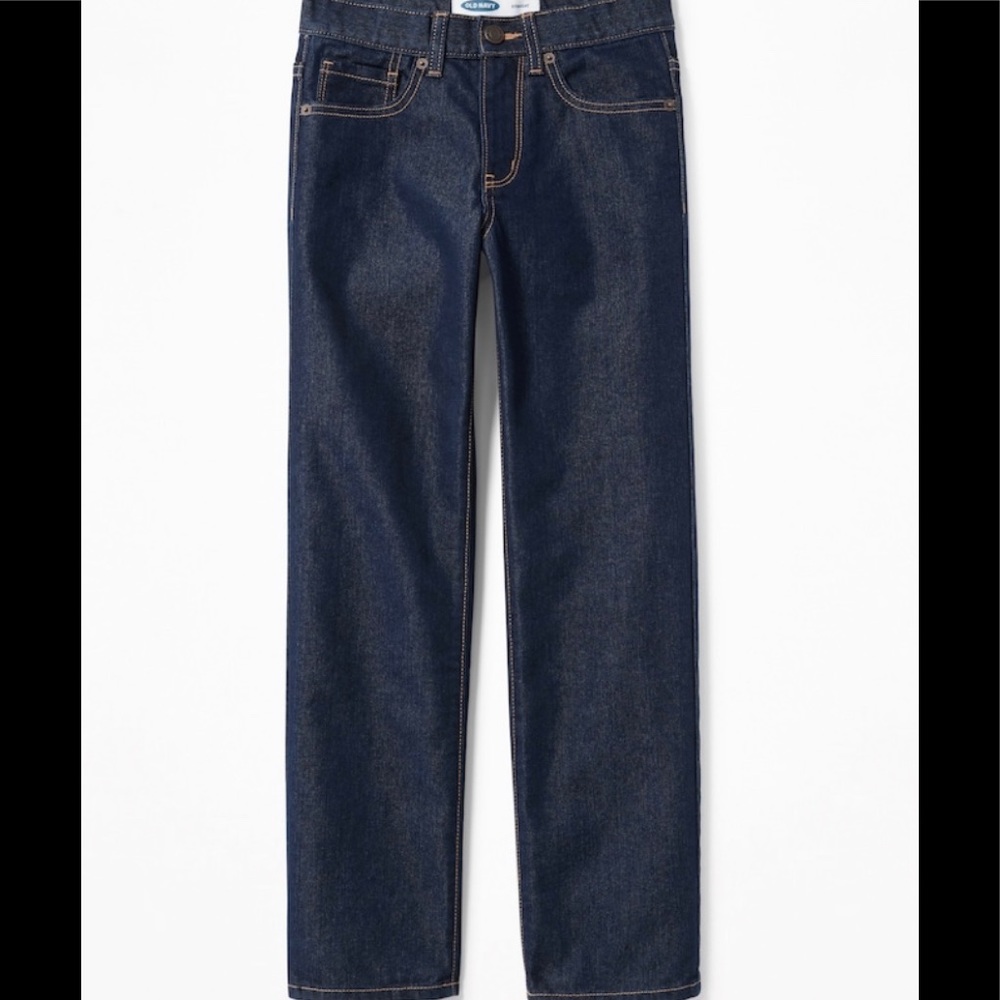 Skinny med-dark washed boys jeans
